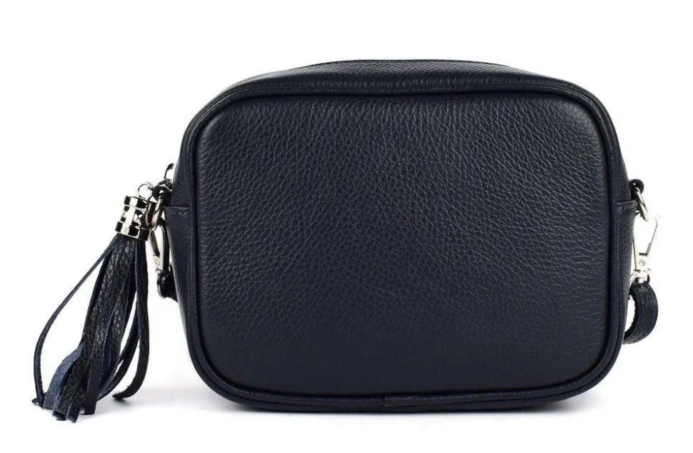 Borsa a tracolla in pelle 20102 Blu