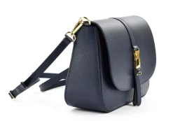 Borsa a tracolla in pelle BP30 Blu