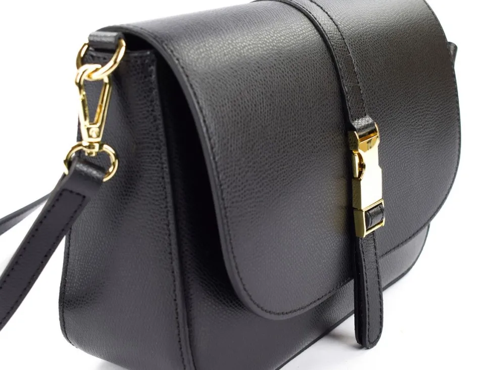 Borsa a tracolla in pelle BP30 Nera