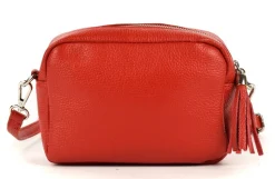 Borsa a tracolla in pelle BP06 Rossa