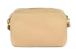 Borsa a tracolla in pelle 20104 Ecru