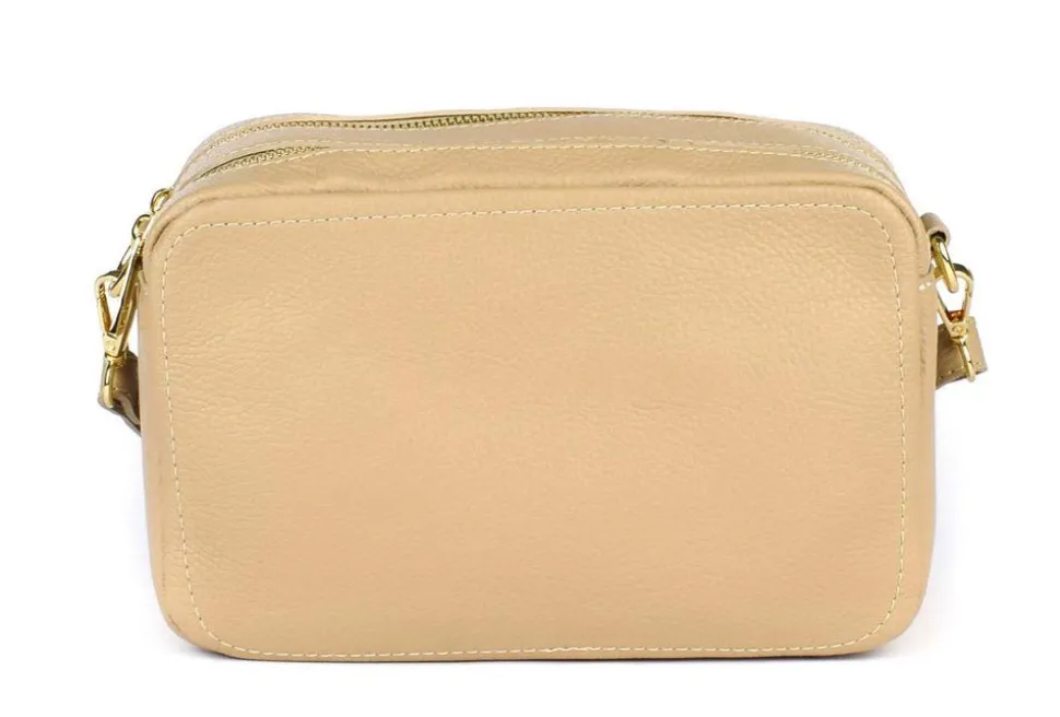 Borsa a tracolla in pelle 20104 Ecru