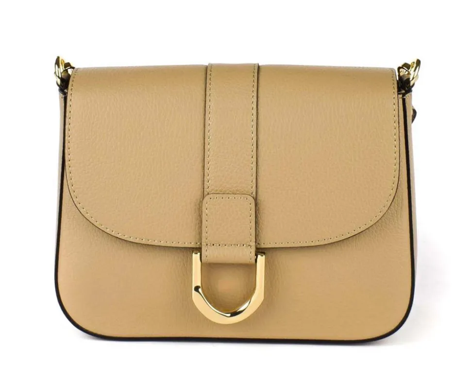 Borsa a tracolla in pelle 20158 Ecru