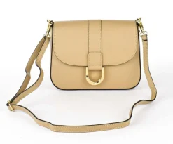 Borsa a tracolla in pelle 20158 Ecru