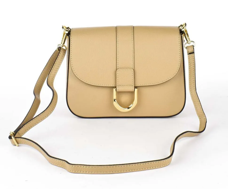 Borsa a tracolla in pelle 20158 Ecru