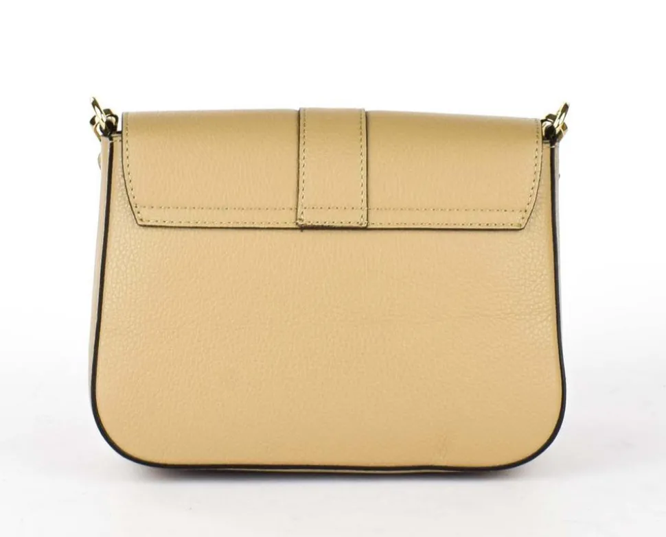 Borsa a tracolla in pelle 20158 Ecru