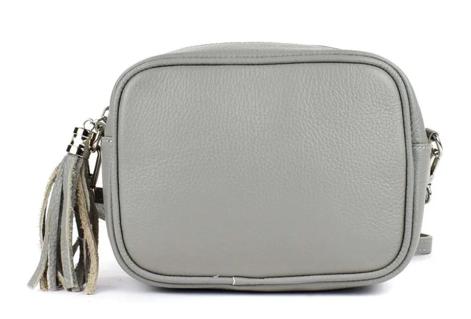 Borsa a tracolla in pelle 20102 Grigia