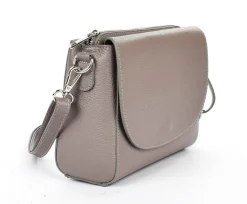 Borsa a tracolla in pelle 20008 Grigia