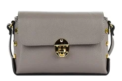 Borsa a tracolla in pelle 20001 Grigio