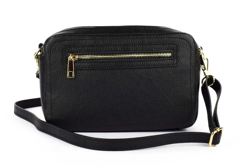 Borsa a tracolla in pelle 20104 Nera