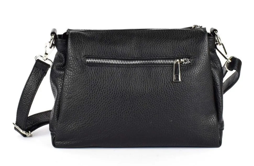 Borsa a tracolla in pelle 20103 Nera