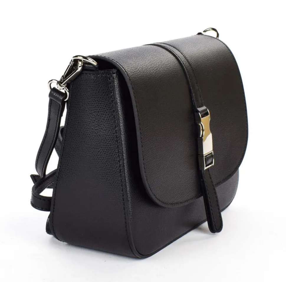 Borsa a tracolla in pelle 20092 Nera