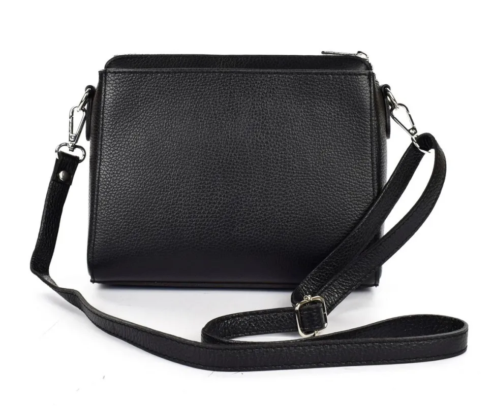 Borsa a tracolla in pelle 20008 Nera