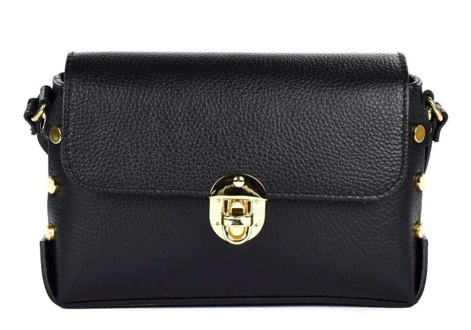 Borsa a tracolla in pelle 20001 Nera