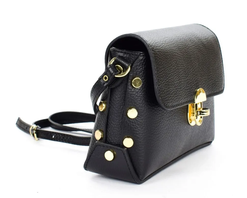 Borsa a tracolla in pelle 20001 Nera