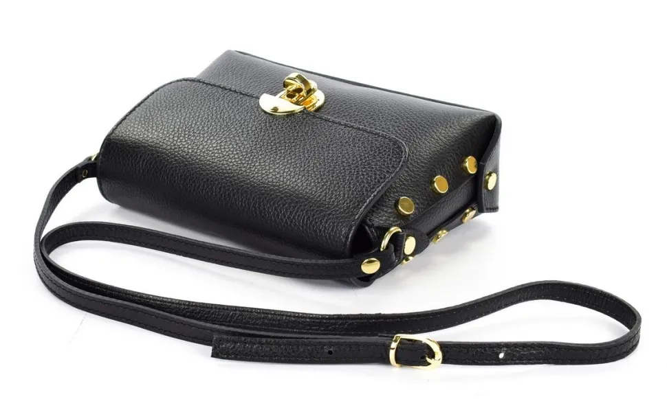 Borsa a tracolla in pelle 20001 Nera