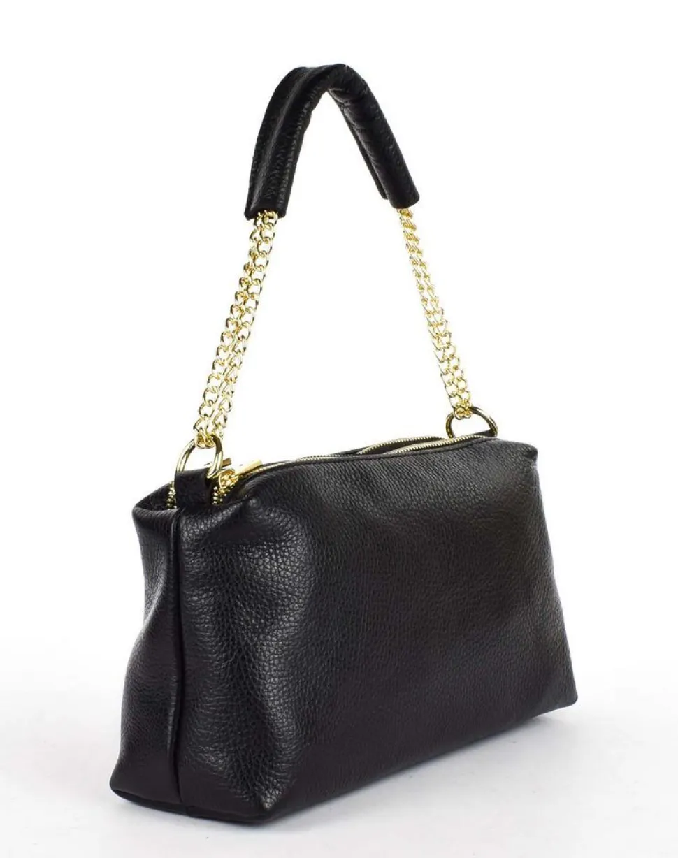 Borsa a tracolla in pelle 20169 Nero