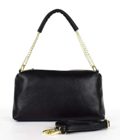 Borsa a tracolla in pelle 20169 Nero