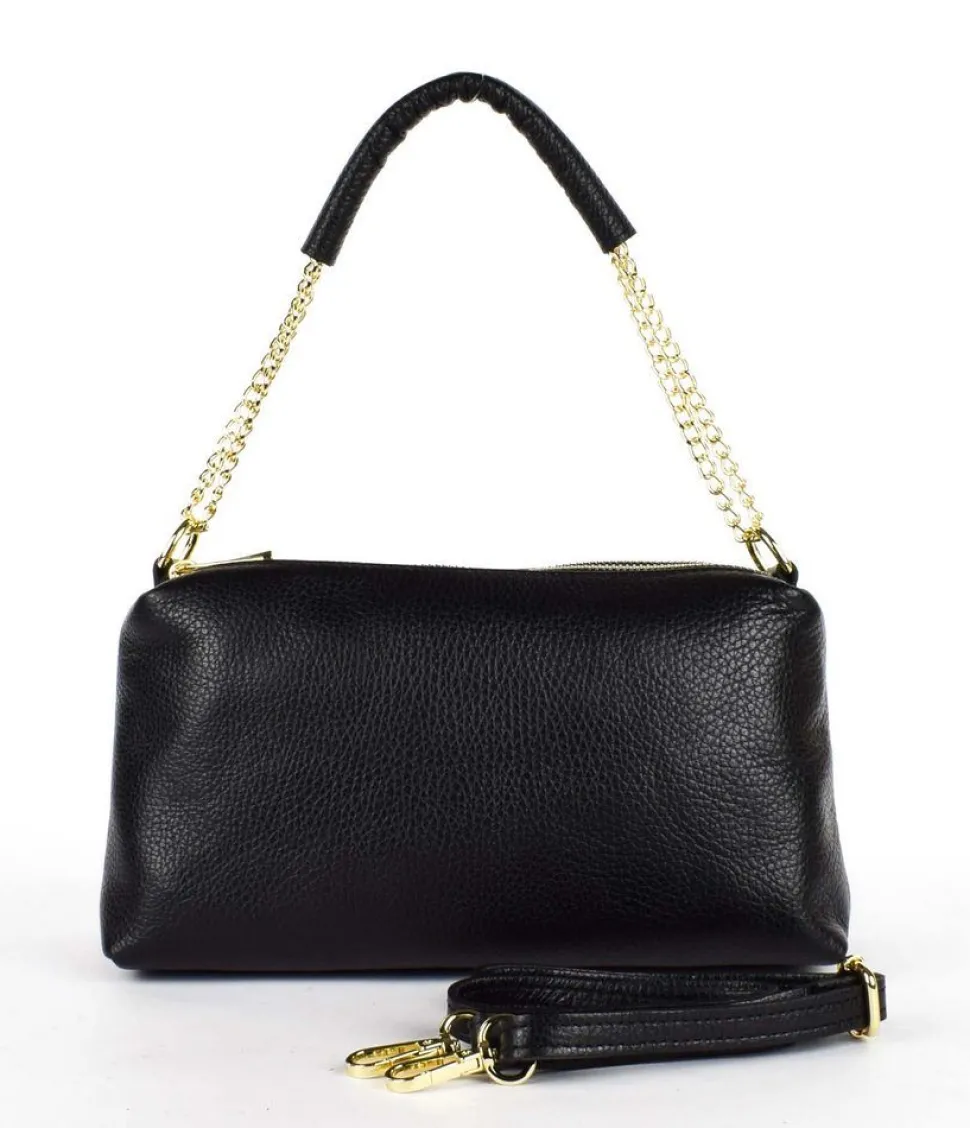 Borsa a tracolla in pelle 20169 Nero
