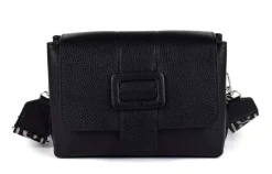 Borsa a tracolla in pelle 20171 Nero