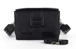 Borsa a tracolla in pelle 20171 Nero