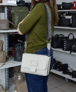 Borsa a tracolla in pelle 20171 Nero