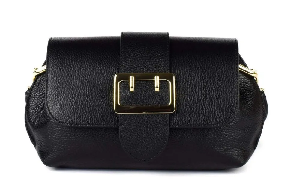 Borsa a tracolla in pelle 20161 Nero