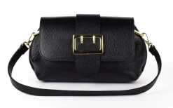 Borsa a tracolla in pelle 20161 Nero