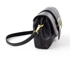 Borsa a tracolla in pelle 20161 Nero