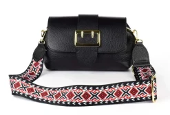 Borsa a tracolla in pelle 20161 Nero