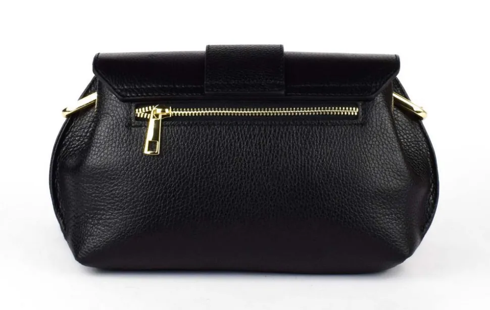 Borsa a tracolla in pelle 20161 Nero