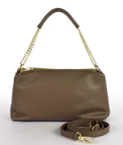 Borsa a tracolla in pelle 20169 Taupe