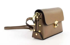 Borsa a tracolla in pelle 20001 Taupe