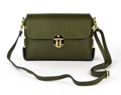 Borsa a tracolla in pelle 20001 Verde