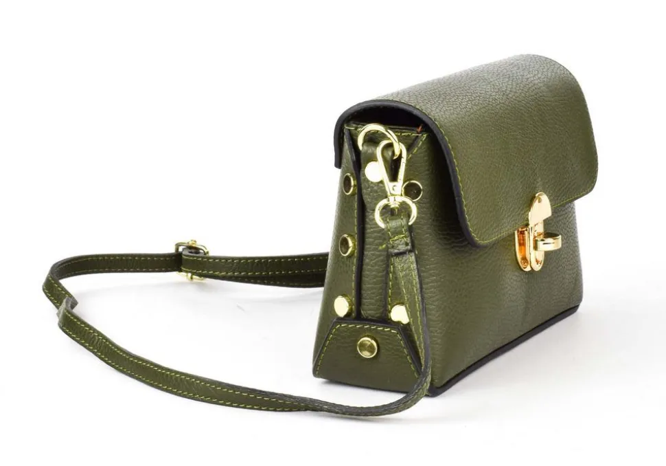 Borsa a tracolla in pelle 20001 Verde