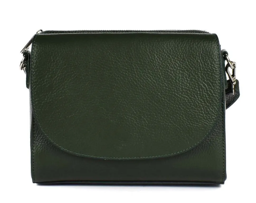 Borsa a tracolla in pelle 20008 Verde Scuro