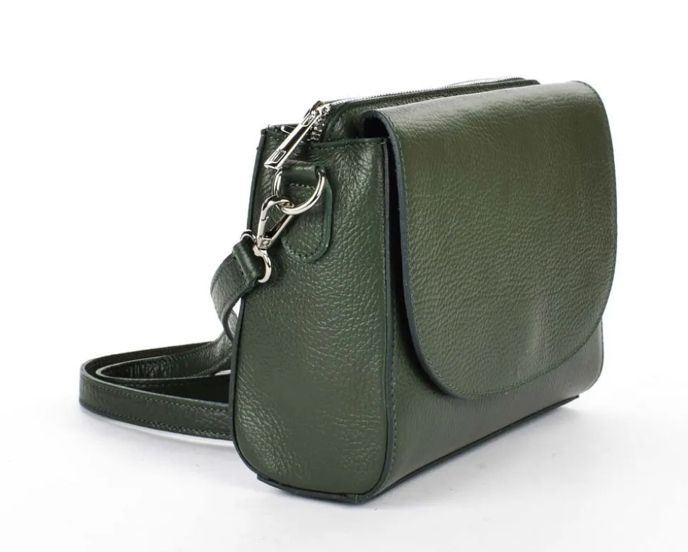 Borsa a tracolla in pelle 20008 Verde Scuro