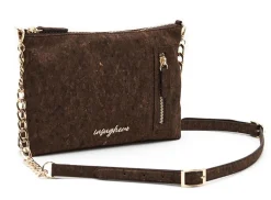 Borsa a tracolla piccola Insughero Cortina Marrone