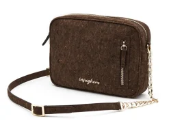 Borsa a tracolla piccola Insughero Cortina Marrone