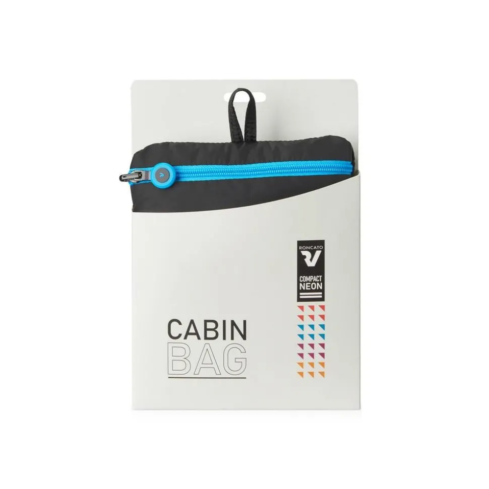 Borsa cabina pieghevole 40x25x20 Roncato Compact Neon 2011 Nero