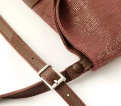 Borsa donna Emporio Cattani Eva Righe Bordeaux