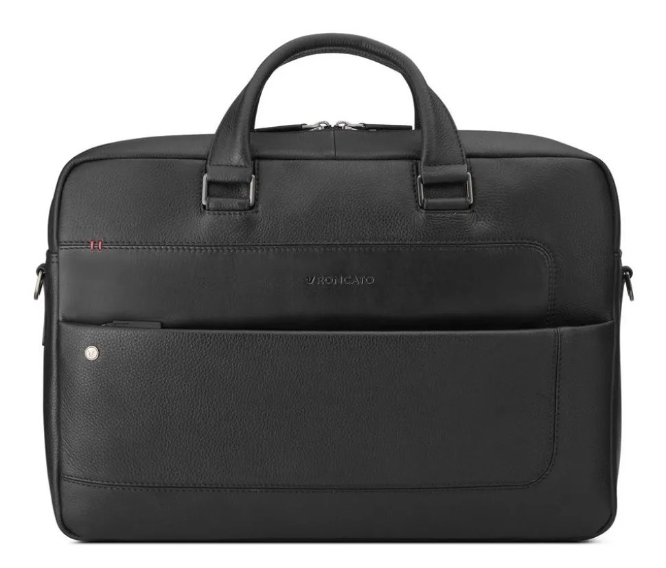 Borsa lavoro in pelle Roncato Alaska 2428 Nero