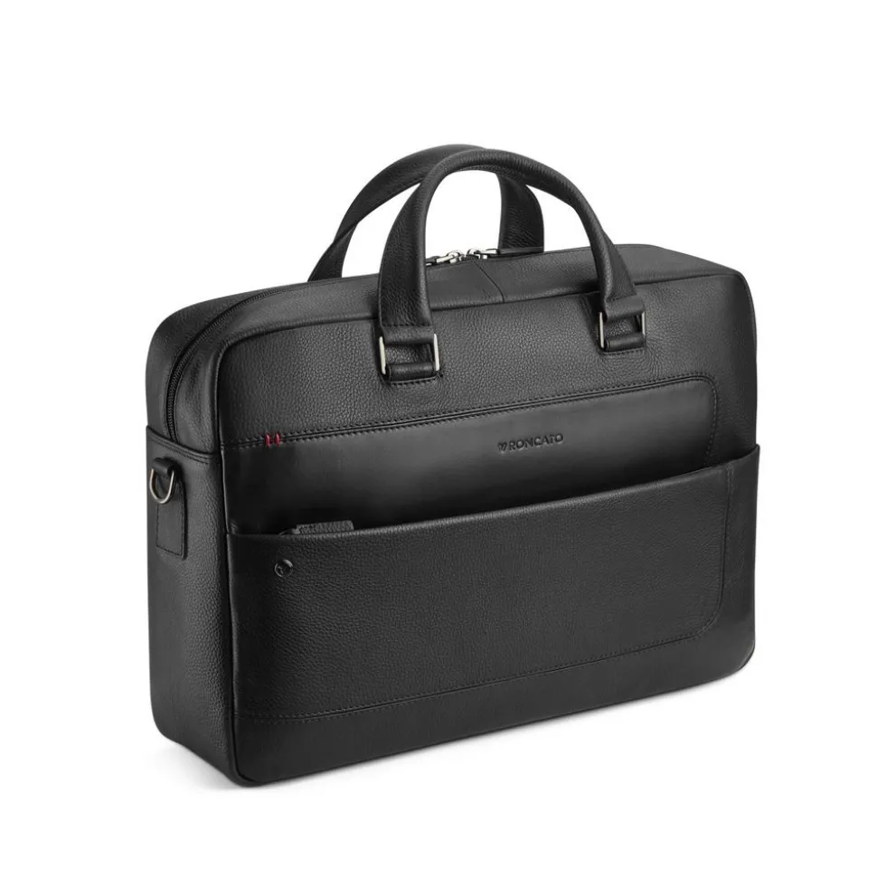 Borsa lavoro in pelle Roncato Alaska 2428 Nero
