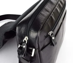 Borsa Messenger in pelle Acciaio 8359 Nera