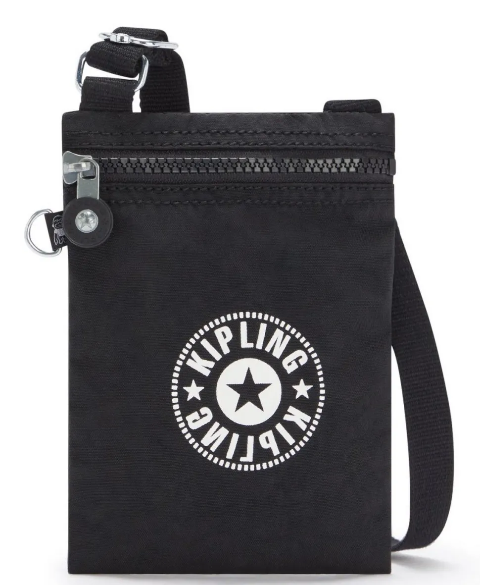 Borsa piccola a tracolla Kipling Afia Lite Black Lite
