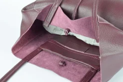 Borsa shopper in pelle 20056 Bordeaux
