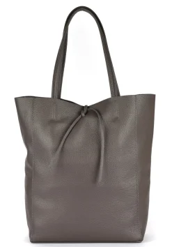 Borsa shopper in pelle 20056 Cemento
