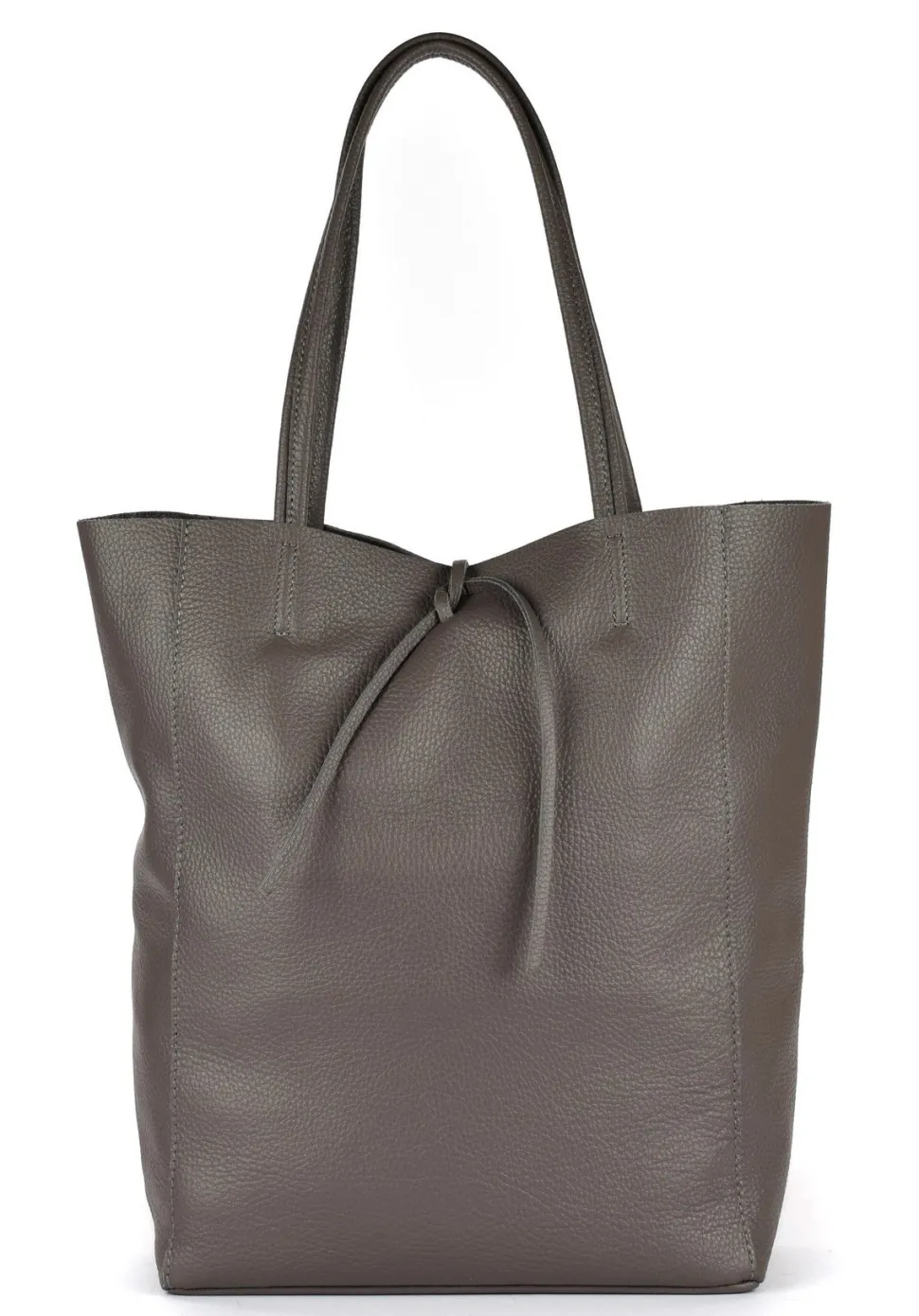 Borsa shopper in pelle 20056 Cemento
