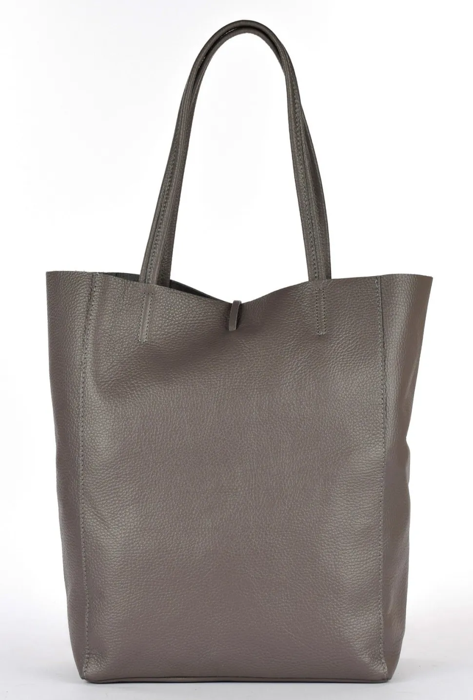 Borsa shopper in pelle 20056 Cemento