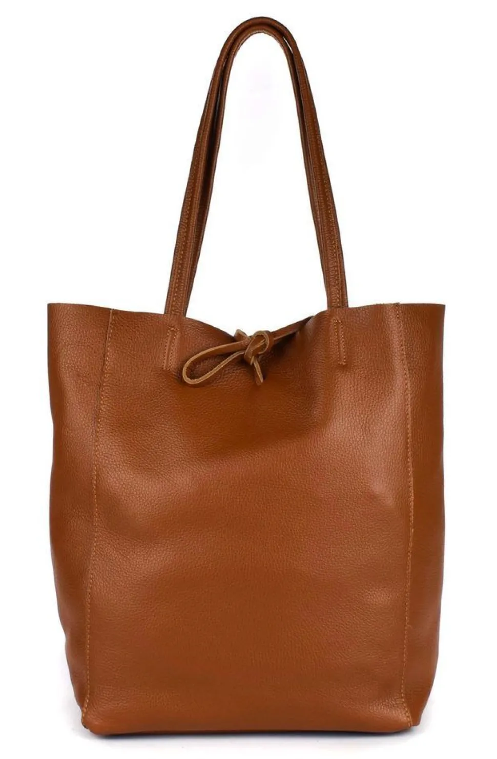 Borsa shopper in pelle 20056 Cuoio